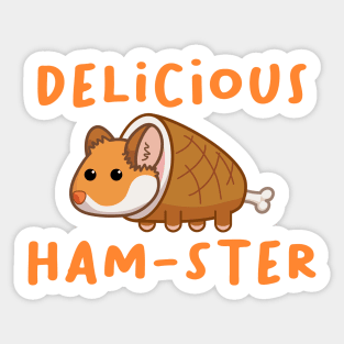 Delicious Ham-ster Sticker